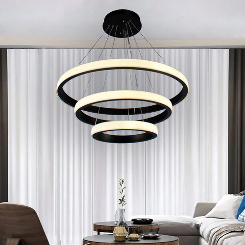لوستر مافریز مدل مدرن کهکشانی 3حلقه کد PB4-370