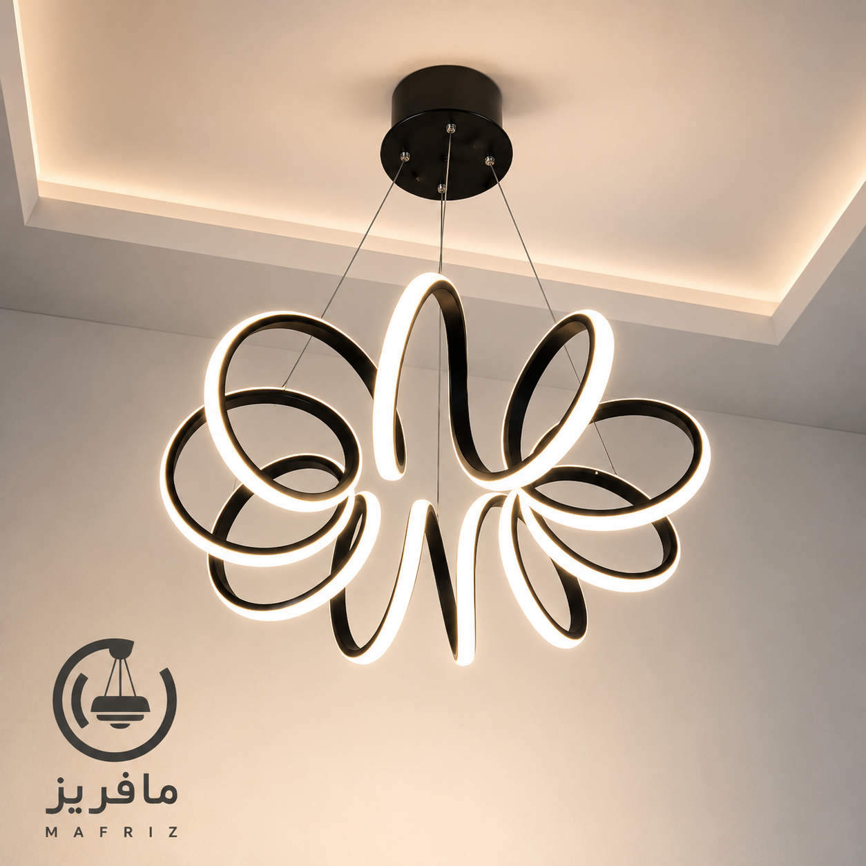 لوستر مافریز مدل مدرن طرح گل کد F160